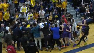 Emoni Bates gets into wild fracas in state playoff game [upl. by Reagen]