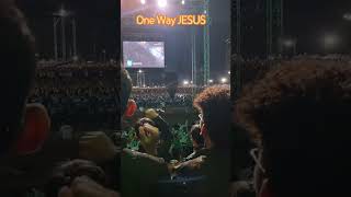 The Large Crowd Singing ONE WAY JESUS  trending Viral shortsviral short [upl. by Enihpets611]