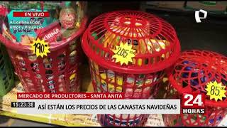 Ventas de canastas navideñas disminuyen ante incremento de precios [upl. by Eliak]