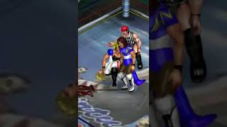 Fire Pro Wrestling World Sarah Bryant vs Power Girl using Backbreaker Hold [upl. by Ras]