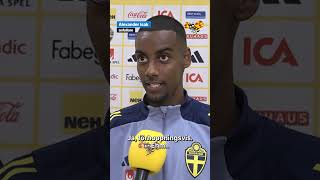 Joel undrar om Alexander Isak kommer tillbaka till Gnaget sport nyheter fotboll [upl. by Airekahs]