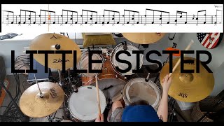 Queens Of The Stone Age  Little Sister  Drum Cover With TABS [upl. by Gallard]