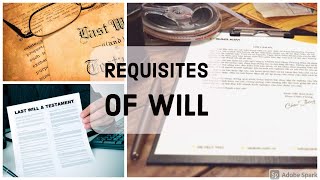 Requisites of Will  Muslim Law  in Hindi [upl. by Marl212]