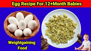 Egg recipe for 12month babyscrambled egg for babyegg recipe for babyegg for babybabyfoodrecipe [upl. by Mclaughlin807]