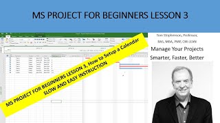 How to setup a calendar and insert holidays in MS Project for beginners [upl. by Reahard]