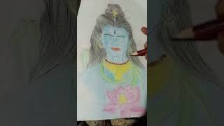 har har Mahadev drawing sketch viral shorts panting art mahaveer Singh indianyoutuber viral [upl. by Amej]