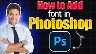 How to add font in Photoshop [upl. by Ateinotna]