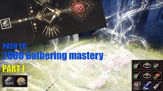 Path to 2000 gathering mastery PART I  PEN Manos gathering clothes  Black desert online [upl. by Purity]