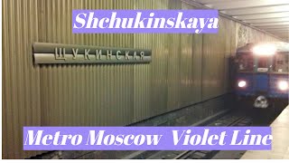 Moments of life in the Moscow metro Violet Line Shchukinskaya station Fragment 6 [upl. by Barton260]