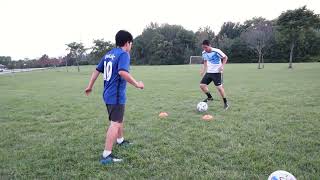 Easy 2 Cone Soccer Passing Drill I Ball Mastery Soccer Guide [upl. by Frazer]