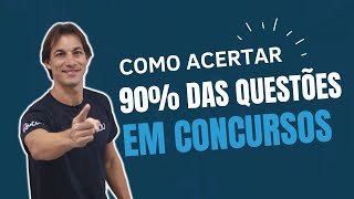 Como acertar 90 das questões em concurso públicos [upl. by Nnylatsyrk]