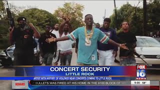 Police monitoring as rapper with history of violence near concerts set to come to Little Rock [upl. by Anialad378]