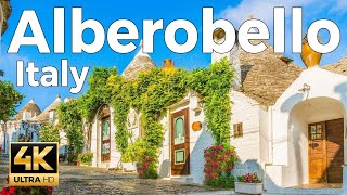 Alberobello Italy Walking Tour 4k Ultra HD 60fps – With Captions [upl. by Shelden]