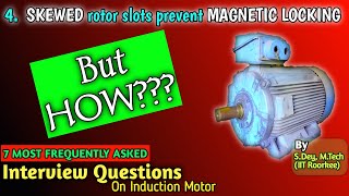 HOW Skewed Rotor Slots Prevent Cogging In Induction Motor  Why Rotor Slots Are Skewed [upl. by Abisha4]