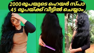 Hair Spa at home with natural ingredients ❤DIY and result❤Smoothstraight and Shiny hair❤Salon style [upl. by Florette]