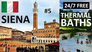 🇮🇹 ITALY 5️⃣ TUSCANY 🏰 SIENA 🔥 FREE THERMAL BATHS in SATURNIA [upl. by Violante284]