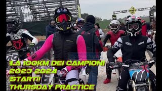 Ranch la 100KM dei Campioni 2024 started Thursday practice flattrack race practice [upl. by Nevetse403]