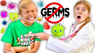 Doctor Visit To Learn Importance Of Washing Hands Germs Story [upl. by Enerehs]