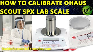 How To Calibrate OHAUS Scout SPX 421 Scale Electronic Balance Lab Scale Setup amp Cleaning Tips [upl. by Euqor]