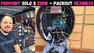 Best Van loadout 22kW Pod Point Solo 3 installation [upl. by Amann]