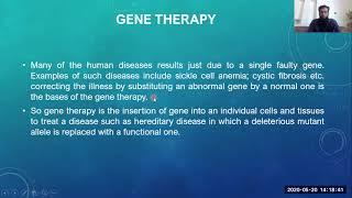 Applications of Genetic Engineering  Gene Therapy  Types  Techniques  Vectors  Therapy Goals [upl. by Enyawed697]