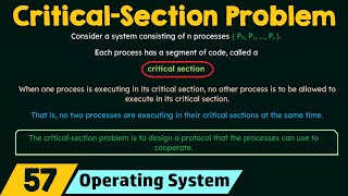 The CriticalSection Problem [upl. by Terbecki]