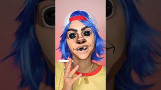 Its Dare  2D GORILLAZ Makeup 🚬 halloween2023 halloweenmakeup [upl. by Oilisab]