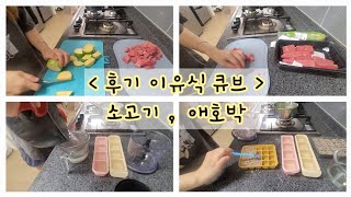 25 후기 이유식 만들기🥩 소고기 애호박 큐브만들기 [upl. by Tabby]