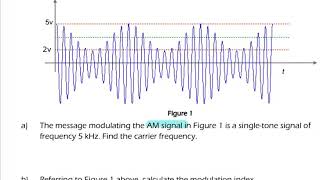 PS2 question AM DSBLC demodulation using envelope detector [upl. by Cohl940]