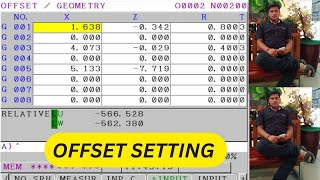 Full Details Knowledge About OFFSET SETTING Of Fanuc Control OFFSET SETTING Ki Puri Jankari [upl. by Ifok425]