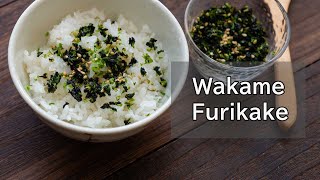 How to make Wakame Furikake Furikake Onigiri rice ball recipe Japanese vegan food [upl. by Clayberg745]