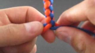 How to Tie a Four Strand Round Braid by TIAT quotThe Easy Wayquot [upl. by Tirrej]