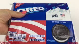 OREO TEAM USA WINTER OLYMPICS COOKIES 🍪 UNWRAPPING Limited edition [upl. by Benjamen461]