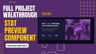 Full Project Tutorial  Frontend Mentor io Stats Preview Card [upl. by Arihsa]