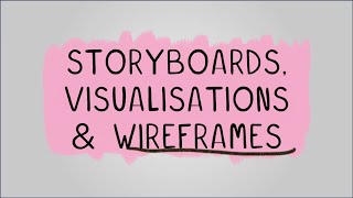 Storyboards Visualisations amp Wireframes  R093 Creative iMedia in the Media Industry [upl. by Nyrehtak785]