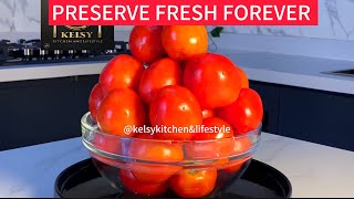 Your fresh tomatoes will remain strong and fresh if you preserve it with this hack [upl. by Kcirtap636]