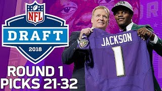 Picks 2132 Lamar Jackson Gets Drafted amp WRs Go off the Board Round 1  2018 NFL Draft [upl. by Truc]