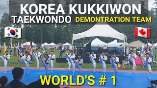 🇰🇷🇨🇦 Korean Cultural Heritage Festival 2023  Burnaby BC Canada  Kukkiwon Taekwondo Demonstration [upl. by Kurzawa]