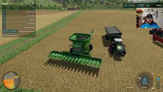 Basics of Combine Harvesting Fs22 Farming simulator 22 [upl. by Zoilla]