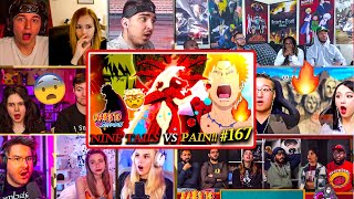 🦊6 Tails Naruto Vs Pain 🔥The Fourth Hokage Appears 🤯Shippuden 167 REACTION MASHUP 疾風伝 海外の反応 [upl. by Jamie]