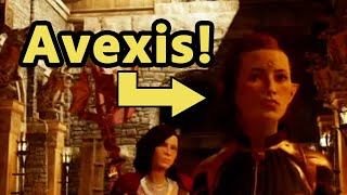 Dragon Age Inquisition Avexis cameo in Haven second conversation [upl. by Ciapas]