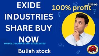 EXIDE INDUSTRIES LTD stock full anylysis buy nowExide industries stock multibagger stock [upl. by Nissy]