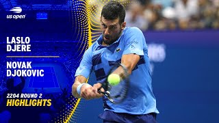 Laslo Djere vs Novak Djokovic Highlights  2024 US Open Round 2 [upl. by Farnham960]