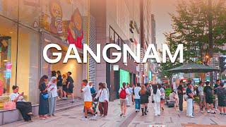 Walking Tour Gangnam Street  Seoul Best Place To Visit 4K HDR [upl. by Iilek]