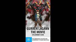 Opening To Gurren Lagann The Movie Childhoods End 2010 VHS Crossoverlandia [upl. by Nairdna]