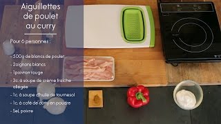 Recette  Aiguillettes de poulet au curry  ELLE Cuisine [upl. by Yirinec]