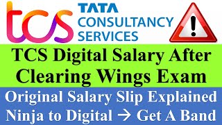 TCS Ninja To Digital Wings 1 2023 Salary Slip Explained  Elevate Incentive Pay  salaryhike tcs [upl. by Ainoek]