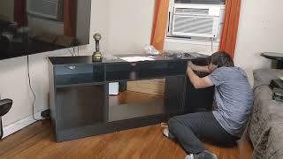 70inch Fireplace TV Stand Setup Video [upl. by Zadack]