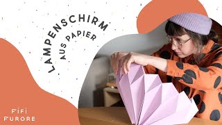 Lampenschirm DIY  Interior Tutorial  Handgemachte Lampe [upl. by Acinor]