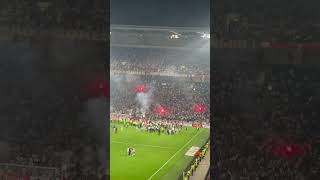 Olympique Lyon players and fans celebration france shorts footballpassion [upl. by Marchall]